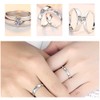 2 Anillos Promesa Plata Fina 925 Corazon Parejas Compromiso