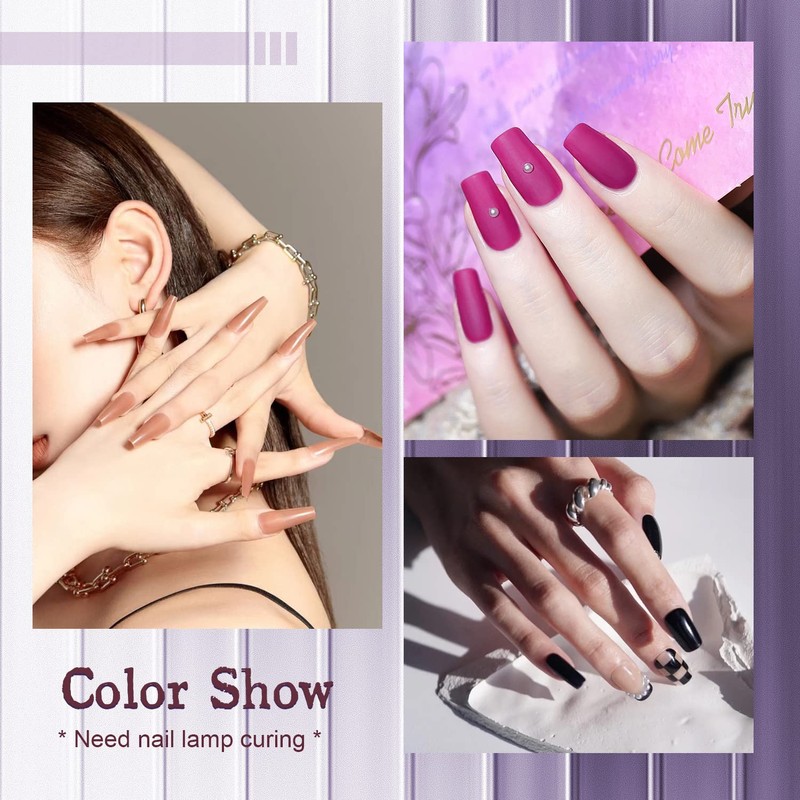 JODSONE Gel Nail Polish Starter Set 100 Pieces Multi-color Gel