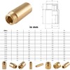 Extension Fitting, 1/2 Inch, 30 mm, Brass, Threaded Fitting, Suitable