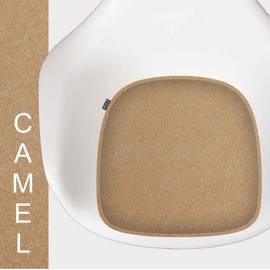 Feltd. Eco Felt Cushion Suitable for Armchair Chairs such as DAW, DAX, Dar, RAR - Comfort with Non-Slip Coating (Camel)