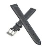 Genuine Waterproof Leather Watch Band with Quick Release Spring Bars