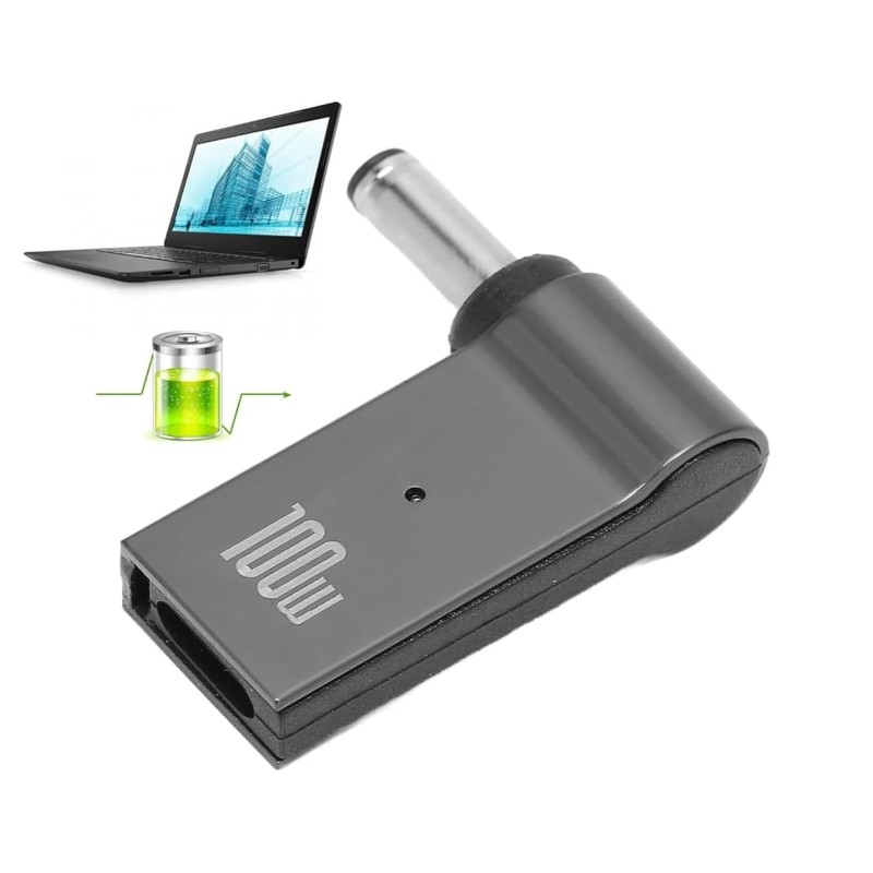 USB-C to 7.4 x 5.0 mm 100W PD Charging Adapter