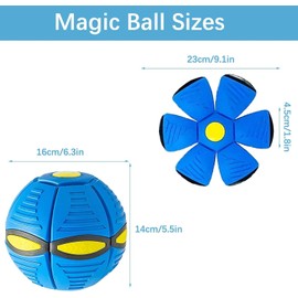 Kiuiom Flying Saucer Ball, Flying Saucer Ball for Dogs, Interactive Dog Toy, Frisbee, Pet Toy, Frisbee Ball, Dog Toy Ball, Frisbee Ball, Flying Saucer Ball
