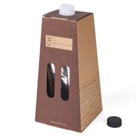 Restaurantware Cater Tek 96 Ounce Coffee To Go Containers 10 Disposable Beverage Servers - With Handle Insulated Kraft Paper Coffee Box Containers Portable Serves Up To 12 Cups