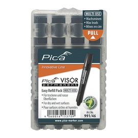 TTC Pica 991/46 Visor Permanent Crayon Refill Black 4/PK (5 Packs)