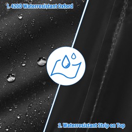 Cover Fit for Ninja Woodfire Outdoor Grill on Stand(ONLY COVER)[OG701UK]- Outdoor Electric BBQ Stand Cover, Waterproof Dustproof 420D Oxford, 2 Drawstrings and 4 Buckles