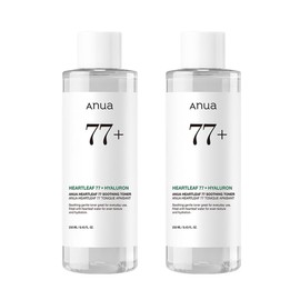 ANUA Dokudami 77 Soothing Toner, 8.5 fl oz (250 ml), Set of 2, Lotion, Wiping Lotion, Moisturizing, Moist Lotion, Sensitive Skin, Dry Skin, Mixed Skin, Leaf Hearttoner Skin Care, Cosmetics Set, Korean