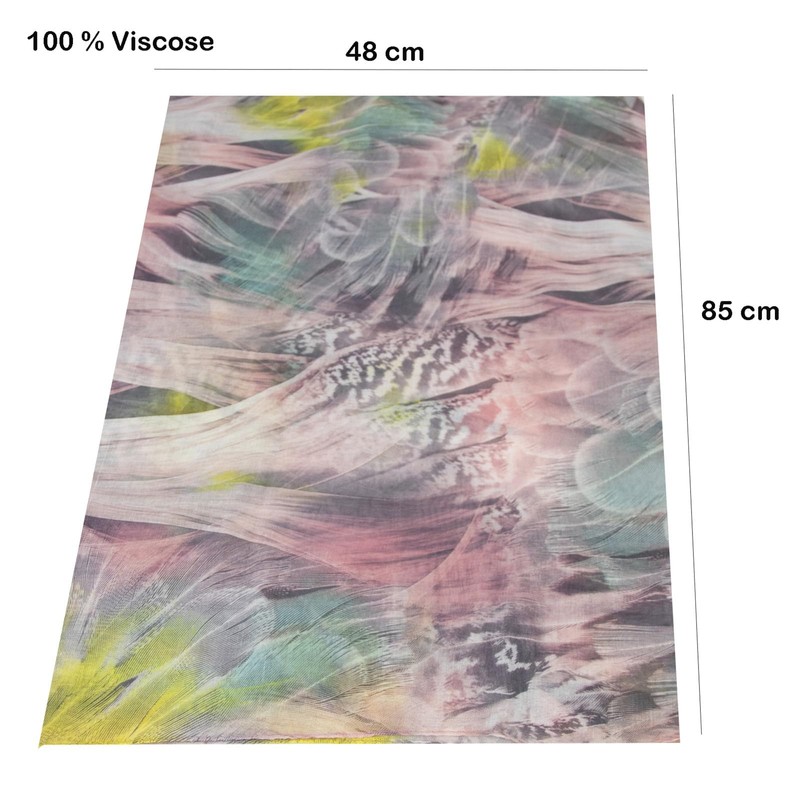Glamexx24 Loop Tube Scarf for Women, Colour Gradient Summer Loop