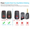 Autophone for Toyota Key Fob Cover with Keychain Soft TPU