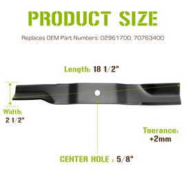 PetMigo Mowers Blade Replaces 02961700 70763400 for Ariens Gravely 54 inch Decks Zoom ZTXL 2554 ZTXL 2448 ZTXL 2548 ZTXL 48 Zero Turn Mowers 3 Pack