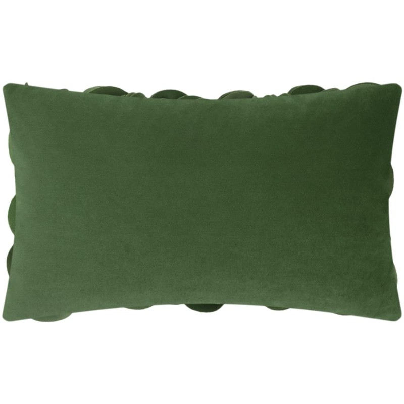 KingRose Handmade 3D Floral Decorative Throw Pillow Case Solid Wool
