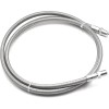1/2" Male NPT Stainless Steel Braided Hose 48" Length PTFE