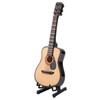 Miniature Wooden Guitar Model Display Mini Ornaments Craft Home Decor(16cm)