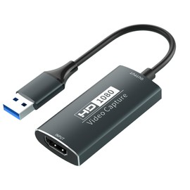 Video Capture Card, 4K HDMI to USB, Full HD 1080p Device, for Editing Videos/Gaming/Streaming/Online Teaching