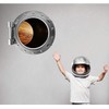 24" PortScape Wall Decal Space Silver Porthole Jupiter & Moons
