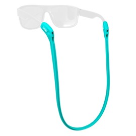 Chums Switchback Safety Eyewear Retainer - Lightweight & UV Resistant Silicone Sunglasses Strap for Men & Women - Seafoam