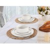 LIANYU Dinnerware Dinner Sets for 6, 18 Piece Ceramic Plates