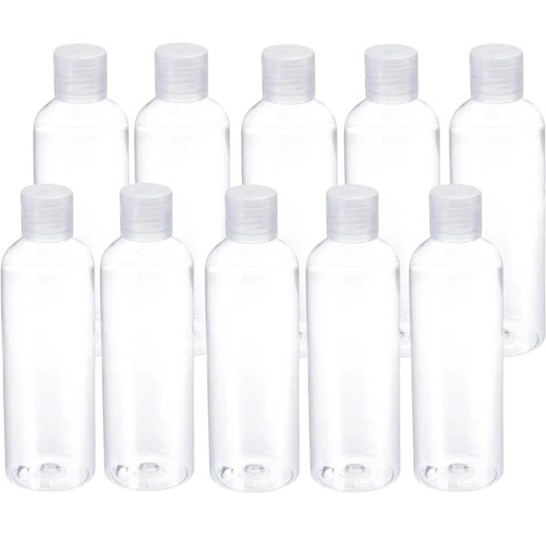 Palm Safe Plastic 50ml Travel Bottles with Flip Cap -