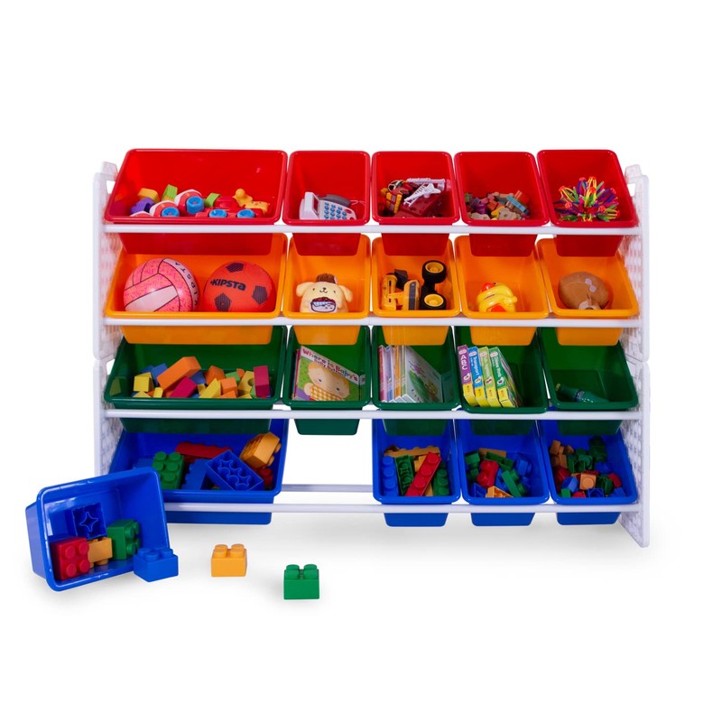 UNiPLAY Toy Organizer with 20 Removable Storage Bins, Multi-Bin Organizer