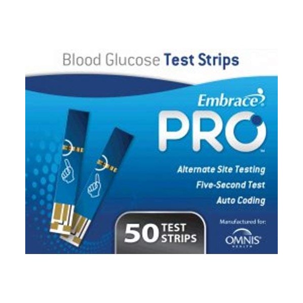Embrace Blood Glucose Pro Test Strips 50ct