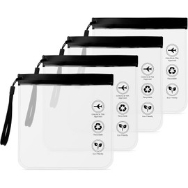 Transparent toiletry bag, cosmetic bag, transparent cosmetic bag, toiletry bag, waterproof bag, hand luggage bag, cosmetic bag, women, toiletry bag for men, black