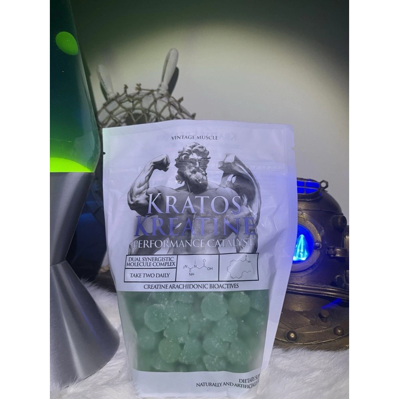 Vintage Muscle Kratos Micronized Creatine Gummy’s W/Arachidonic Acid By Vintage