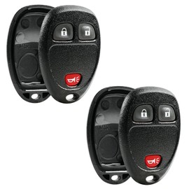 Funda y almohadilla para mando a distancia sin llave, compatible con Buick/Chevy Avalanche Equinox Express Silverado Traverse / GMC Sierra / Pontiac Torrent, juego de 2
