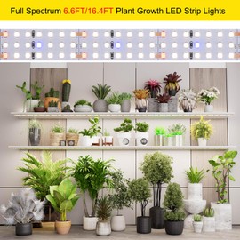 FOSUO 16.4FT/5M LED Plant Grow Light Strip 24V 120W 2100LEDs