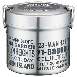 Skater STLB2DXAG-A Insulated Vacuum Stainless Steel Lunch Box, DX 21.4 fl oz (640 ml), Ultra Lightweight, Antibacterial, Brooklyn