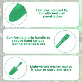 Sibba 18PCS Hand Shovel Set Garden Trowel Digging Spade Shovel Gardening Tools Sand Shovels Mini Garden Shovels for Flower Soil Planting Succulent Bulb Transplanting, Lawn Yard Farm Home (Multicolor)