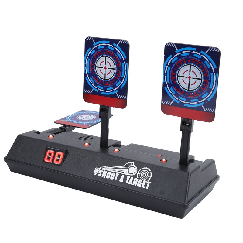 Electronic Shooting Target Auto Reset Scoring Target Sound Light Outdoor