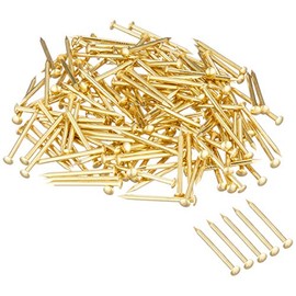 Part House Osato Brass Nails, Round Head #17 x Length 0.7 inches (19 mm), 8.8 oz (250 g), 960 Pieces (HP-461)