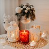 Eywamage White Flameless Wax Tealights with Remote Batteries, Flickering LED