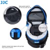 JJC Deluxe Objektiv Tasche mit 1 x Umhängeband, Wasserabweisend, Schwarz,