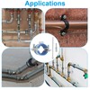 PATIKIL 1.2"-1.4"/31-36mm Split Ring Pipe Hanger, 6 Pcs Heavy Duty