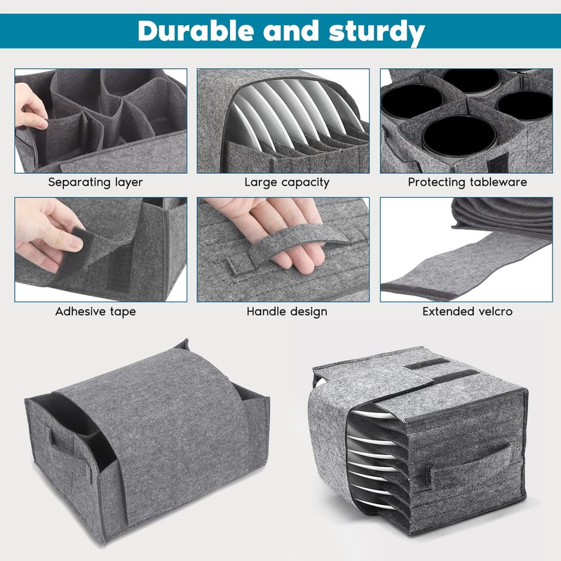 Luqixcey 3-Pack Campervan Plate Holder,Motorhome Plate Organiser Gadget for Kitchen