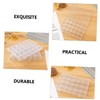 Ipetboom 2Pcs Transparent Nail Art Organizer Boxes with Compartments Storage