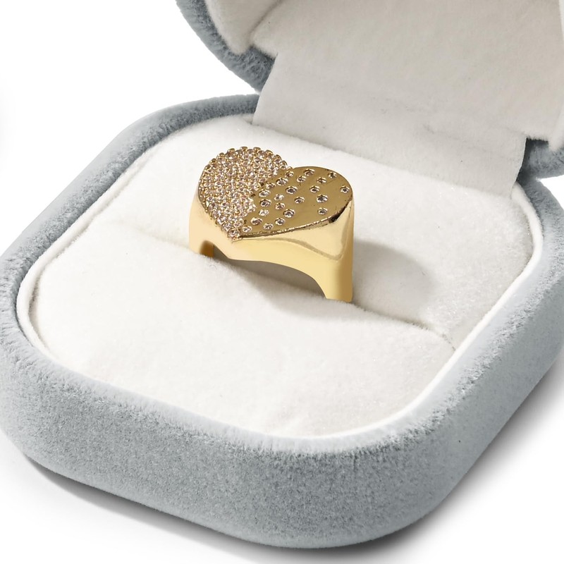 Oirlv H16501 Ring Case, Velvet, Portable, Mini, For 1 Piece,