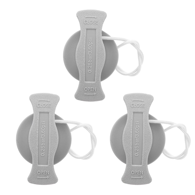 Tbest Inflatable Boat Air Plug, 3-Piece Inflatable Boat Valve, Professional