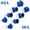 3 PIN Industrial Field Plug Socket, IP44 16A / 32A