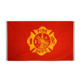 Flaggenfritze® US Fire Department Balcony Flag 90 x 150 cm