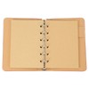 PATIKIL 6 Ring Binder Cover, 1 Pack A7 Kraft Leather
