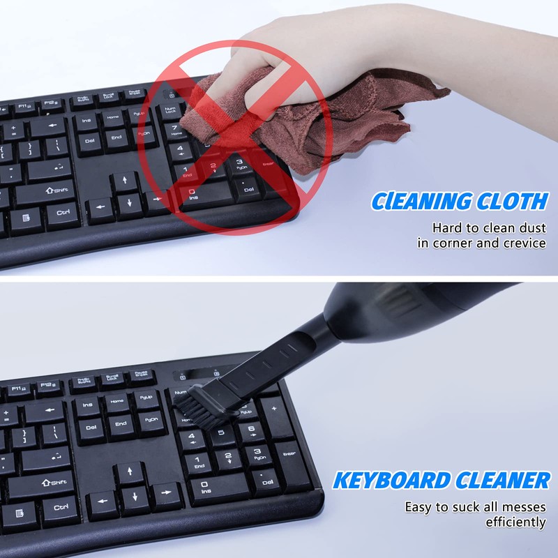 Hayousui 4.3Kpa Keyboard Vacuum Cleaner Mini：Handheld Computer Vacuum Cordless for