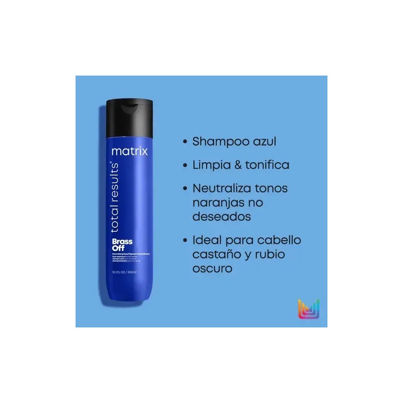 Shampoo Matrix Brass Off Total Results Matizador 300 Ml