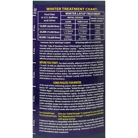 EasyCare 36664 PoolTec Winter Lay-Up Pool Treatment, 64 oz. Bottle