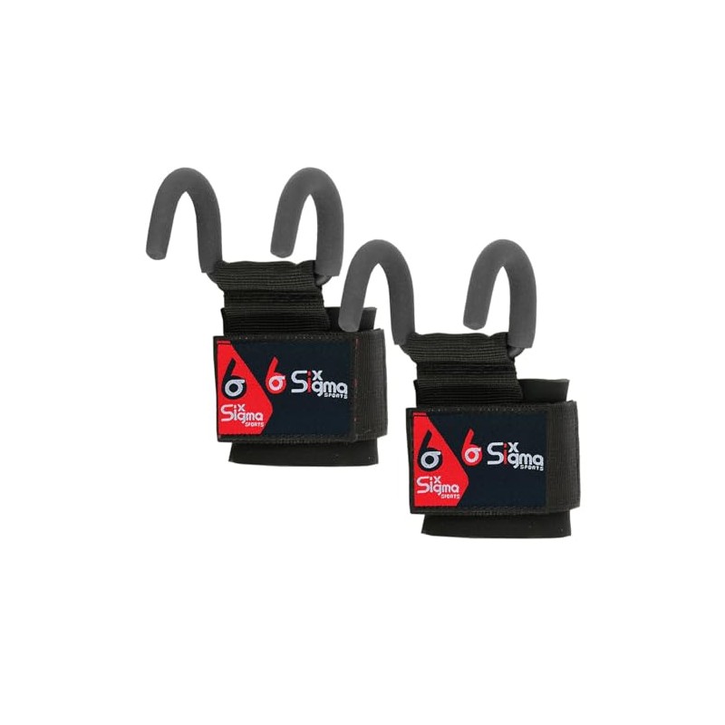 Weight Lifting Hooks Heavy Duty Straps Neoprene Padded Wrist Wraps