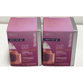 StriVectin lot of 2 StriVectin Multi Action Super-C Vitamin Night Cream Travel Mini 0.25 oz