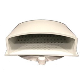Bud Industries IPV-1116 IP32 Air Vent 3.15" Fan Dia 3.93" L x 3.93" W x 2.01" H, Gray