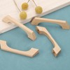 sourcing map 4Pcs Wood Drawer Pulls Handles, 96mm/3.78" Hole Spacing