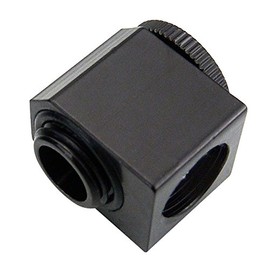 Koolance NZL-LXG2-BK Fitting Single, *Black* Adjustable Elbow (Low Profile), G 1/4 BSPP